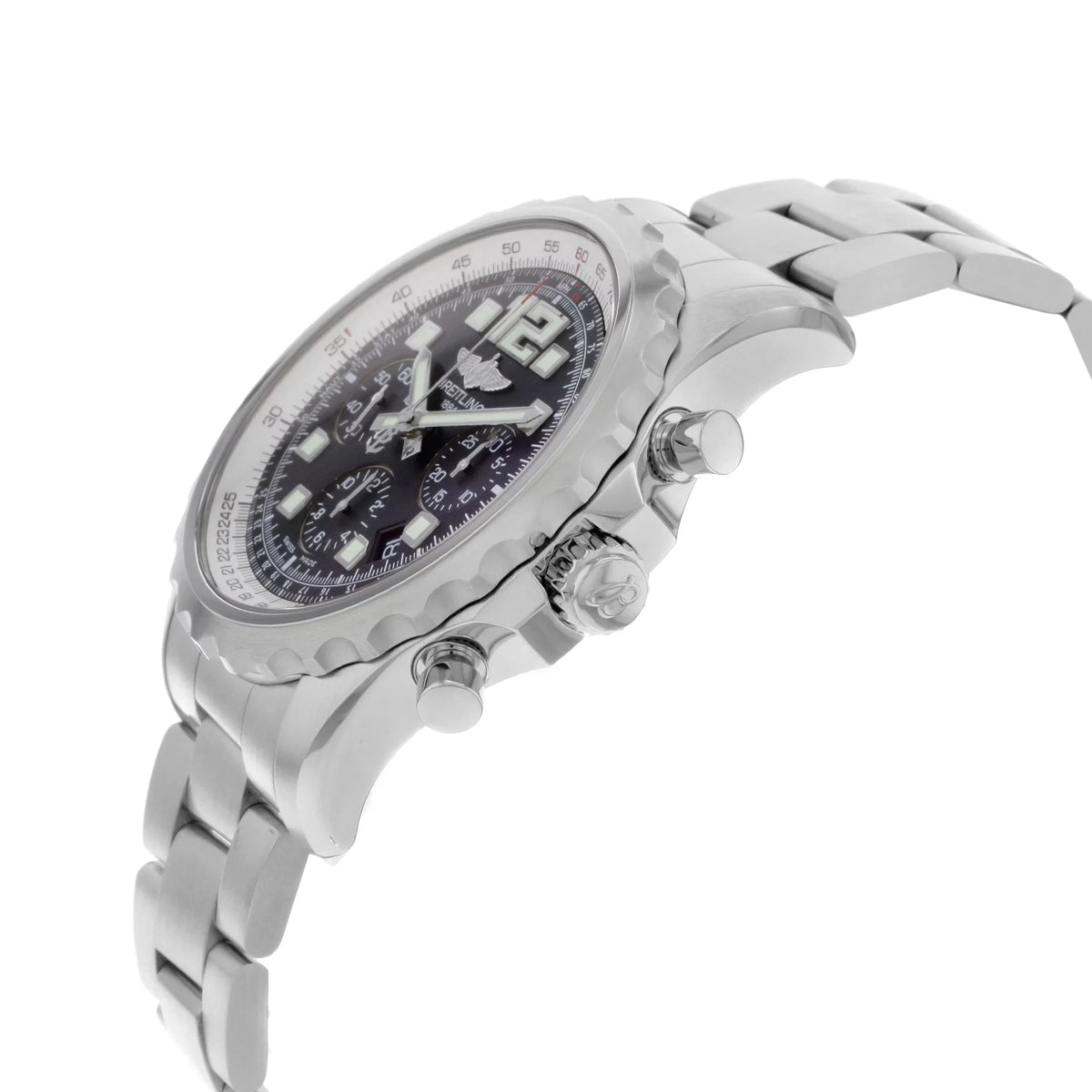 Breitling Chronospace Automatic Ebony Dial Mens Watch A2336035-BA68SS