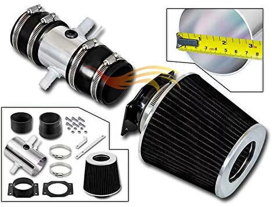RTUNES RACING - Dark - SHORT RAM INTAKE Compatible For 95-99 NISSAN MAXIMA/INFINITI I30 V6