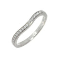 Pre-Owned Cartier Ballerina Curve #48 Ring Half Diamond Pt Platinum Ballerine (Good)