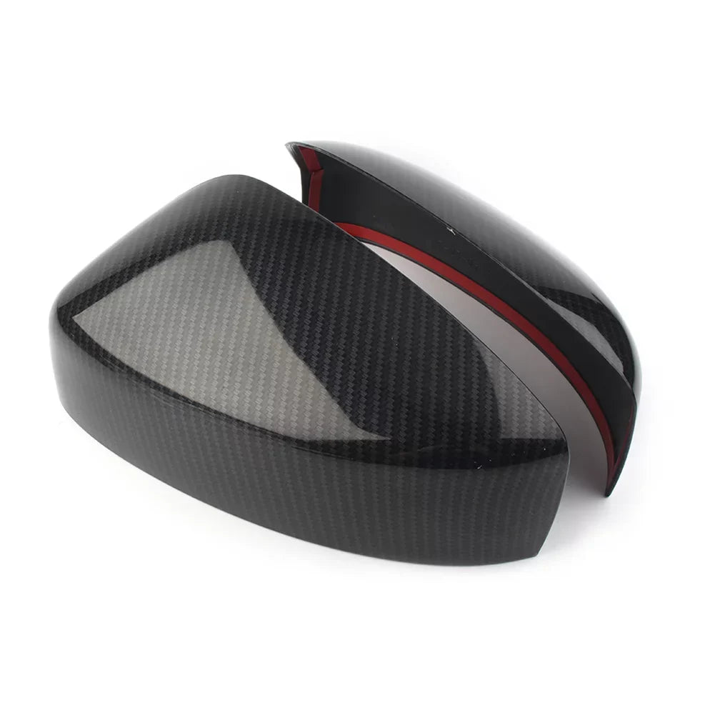 BFY Car Rearview Rear View Mirror Cover Trim For 2017 2018 2019 Mazda CX-5 ABS 2Pcs Carbon Fiber Styling
