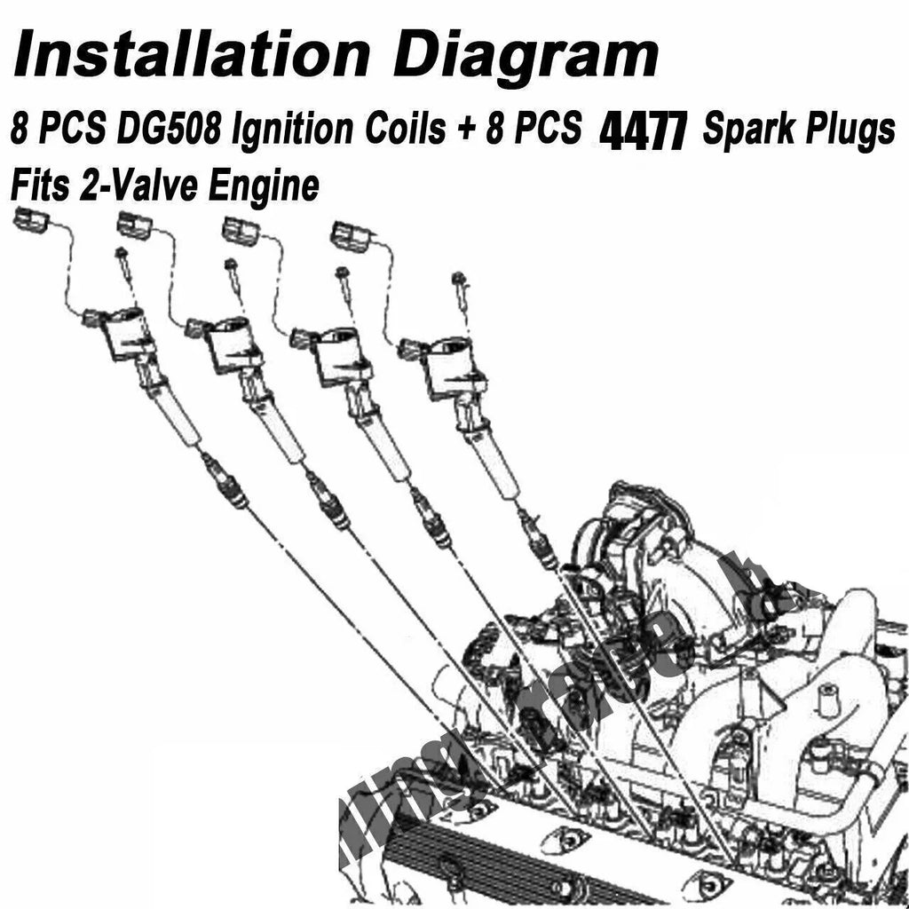 8 Jet Ignition Coil FD503 DG508 C1417 DG457 & Spark Plug ITR6F13 4477 Compatible with Ford E-250 V8 4.6L & 5.4L 2003 2004 2005 2006 2007 2008 2009 2010 2011 2012 2013 2014