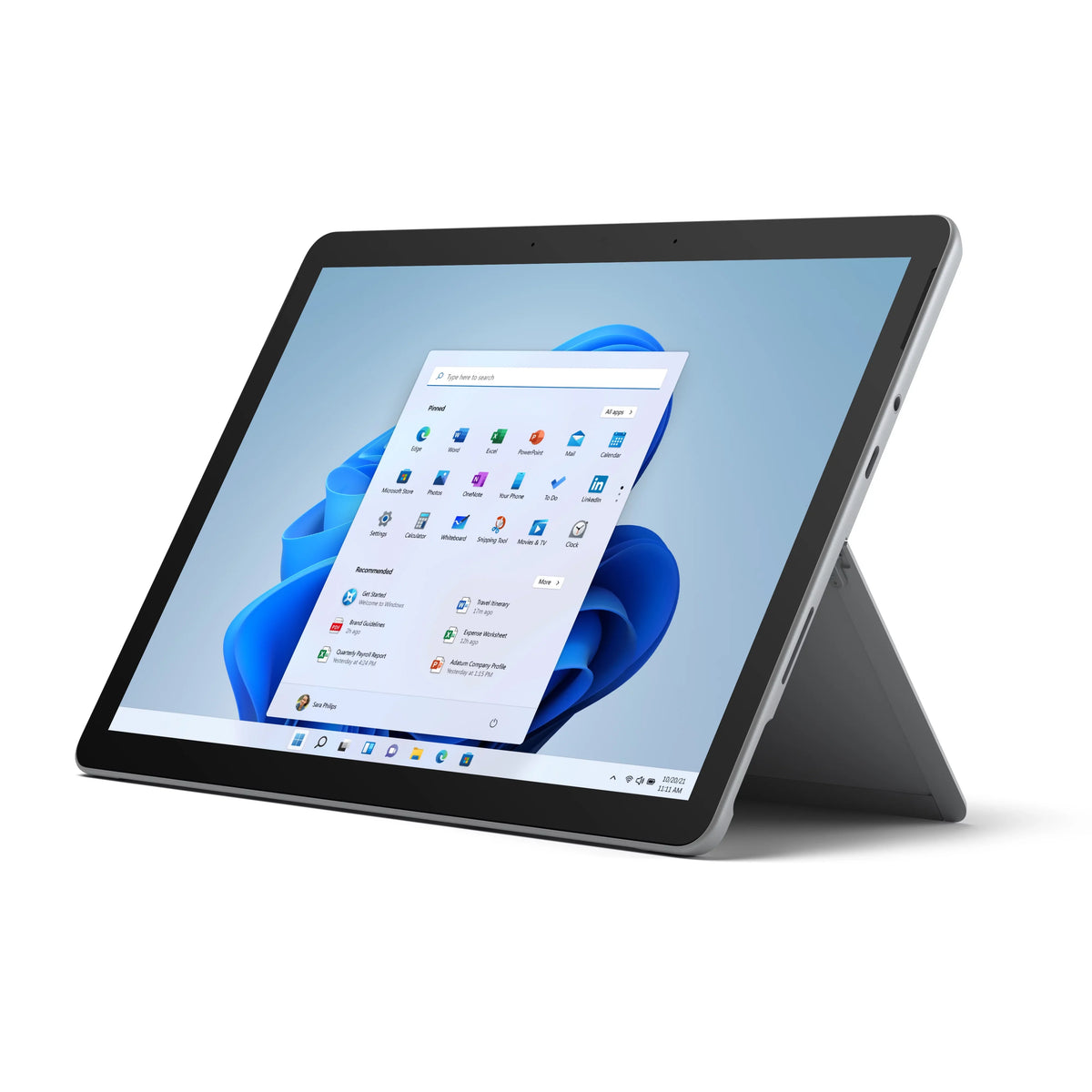 Surface Go 3 10.5" Pixel Sense Display, 10 Point Multi-Touch, Core i3-10100Y, 8GB RAM, 128GB SSD, Platinum, Windows 11, 8VC-00001
