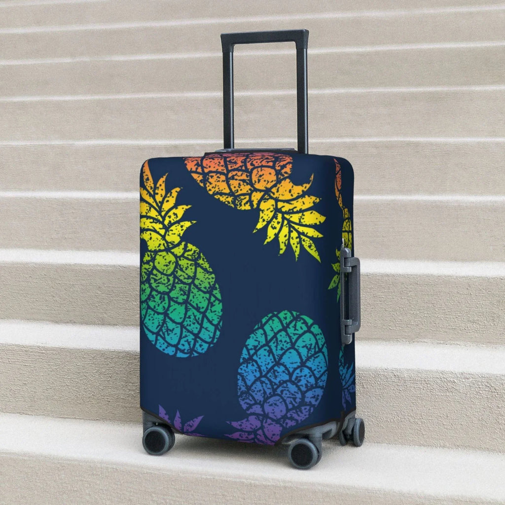 Ocsxa Travel Dust-Proof Suitcase Cover Abstract Bright Pine Fruit Retro Print Luggage Cover Protector For 18-32inch