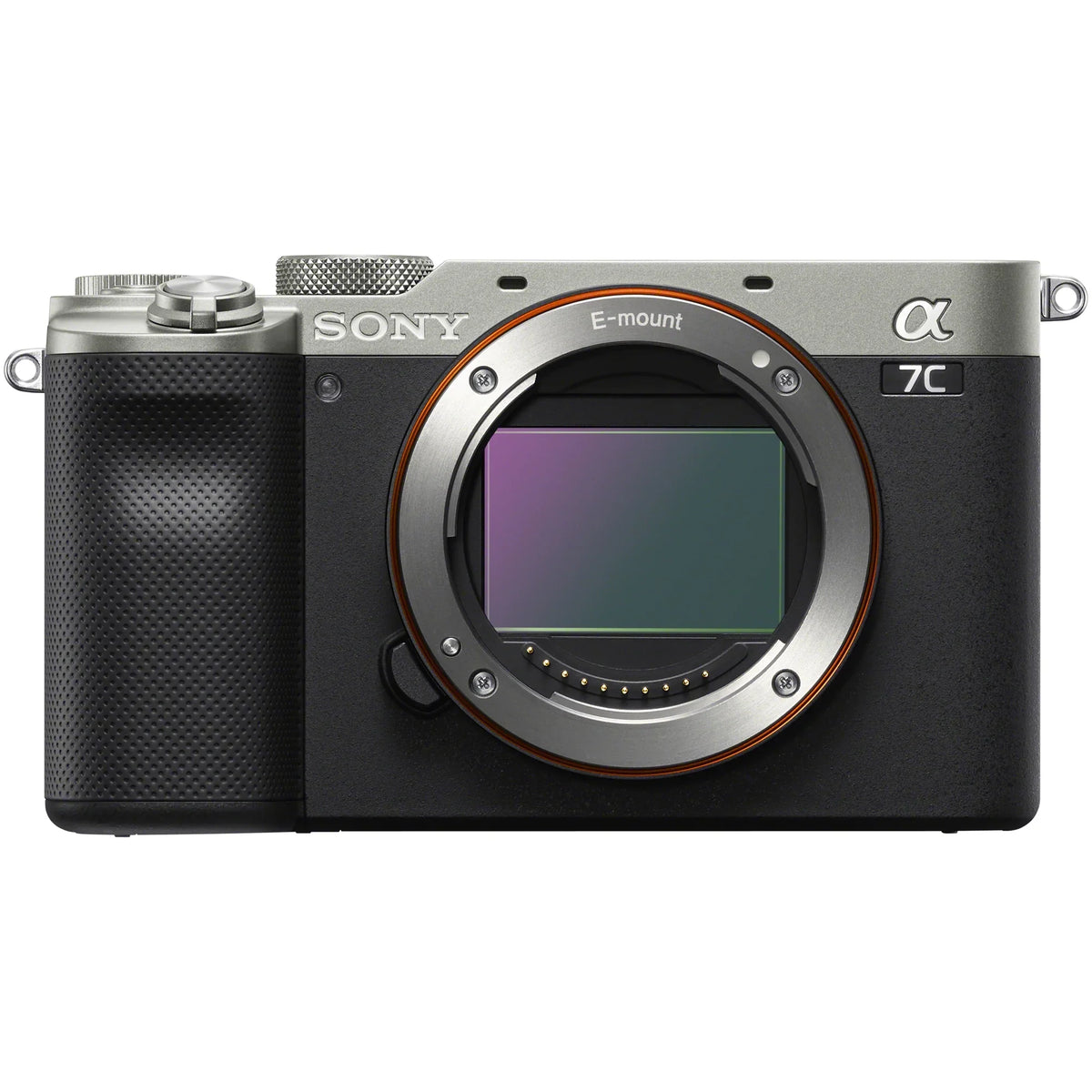 a7C Mirrorless Full Frame Camera Body with FE 24mm F2.8 G Compact Lens SEL24F28G Silver ILCE7C/S Bundle with Deco Gear Photography Backpack Case + Microphone + LED + Monopod and Accessories