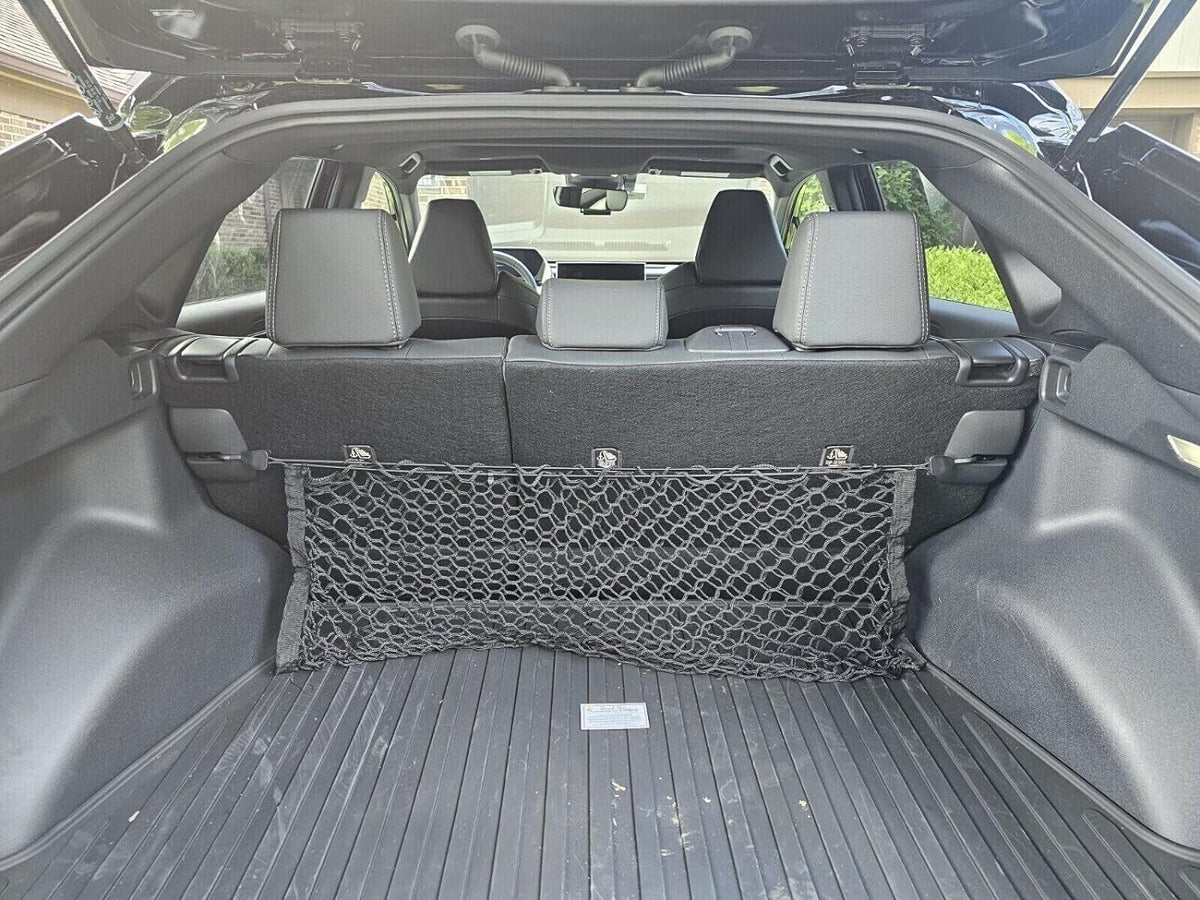 EACCESSORIES EA(2 Quantity Organizer Cargo Nets for bZ4X 2023-2024 – Envelope Style Cargo Nets for SUV – Premium Mesh Car Trunk Organizer Vehicle Carrier Storage – Compatible with bZ4X