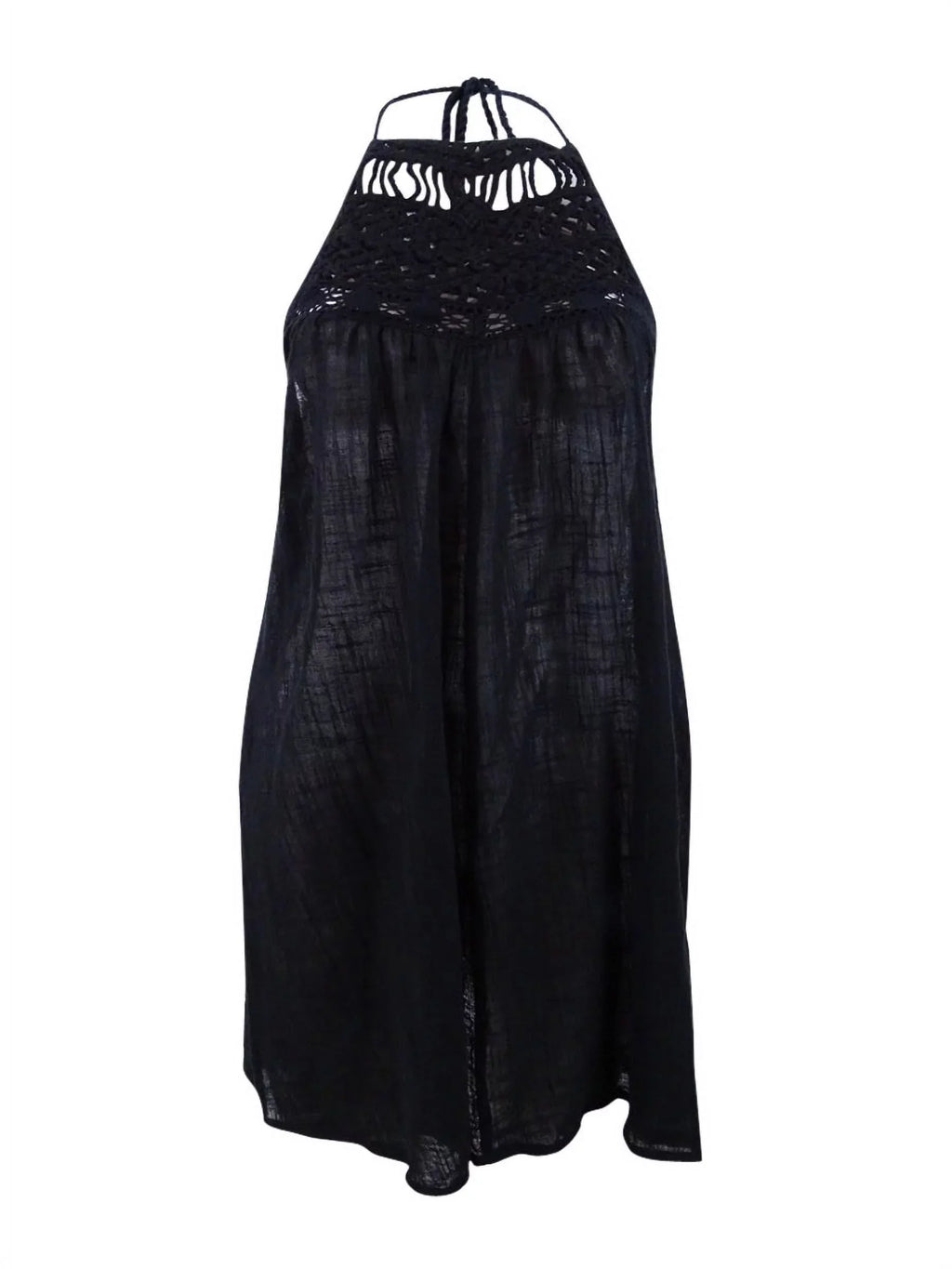 Polo Ralph Lauren Women's Crocheted Halter Cover-Up (S, Dark