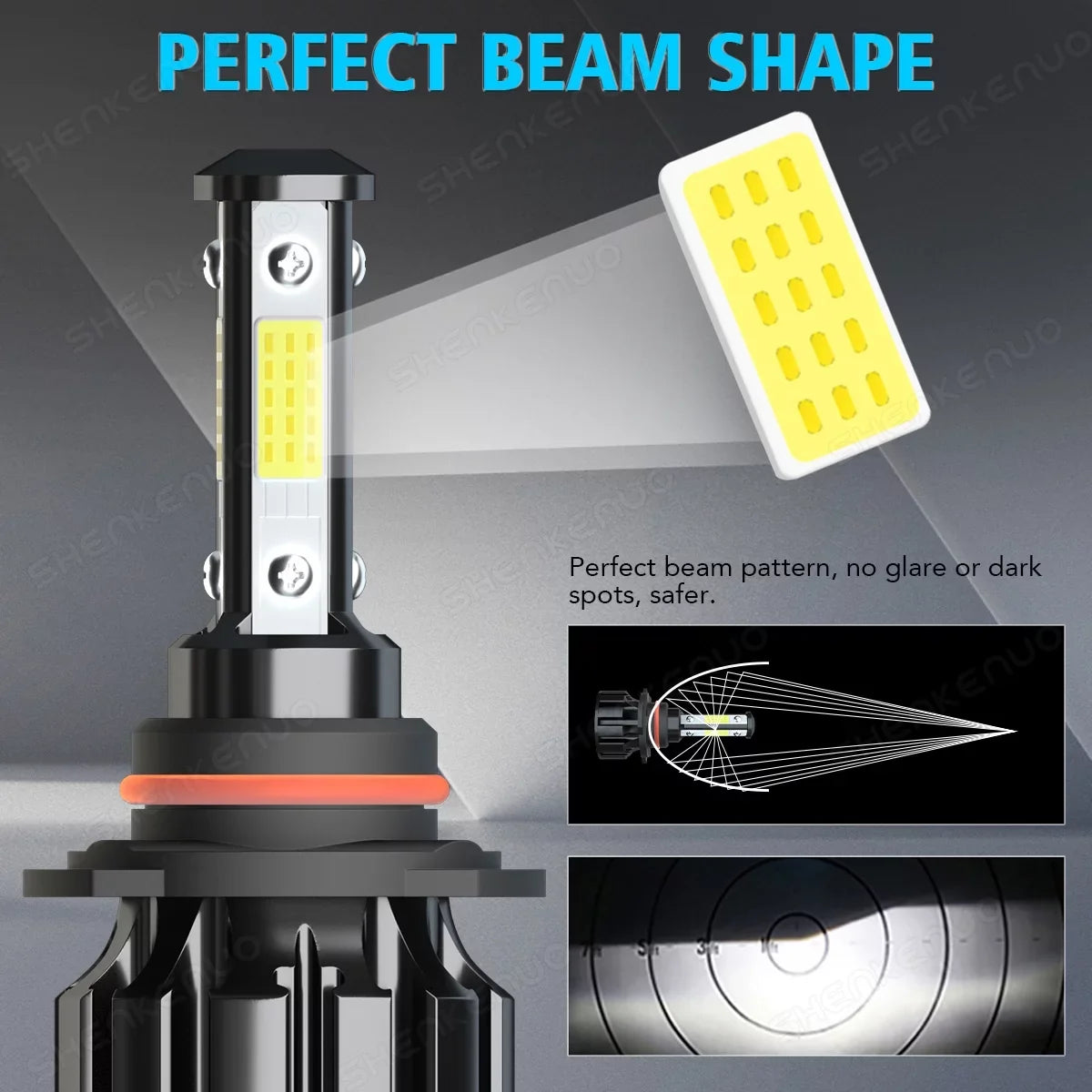 BMZONCC 9005 H11 LED Headlight H11 Fog Light Bulbs Combo for 4Runner 2010-2014 2015 2016 2017 2018 2019 2020