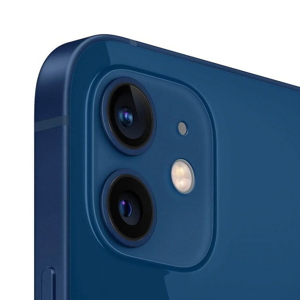 Restored iPhone 12 A2172 (T-Mobile Only) 64GB Blue w/ Pre-Installed Tempered Glass (Refurbished)
