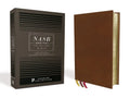 Nasb, Thinline Bible, Premium Goatskin Leather, Brown, Premier Collection, Dark Letter, Gauffered Edges, 2020 Text, Comfort Print (Other)