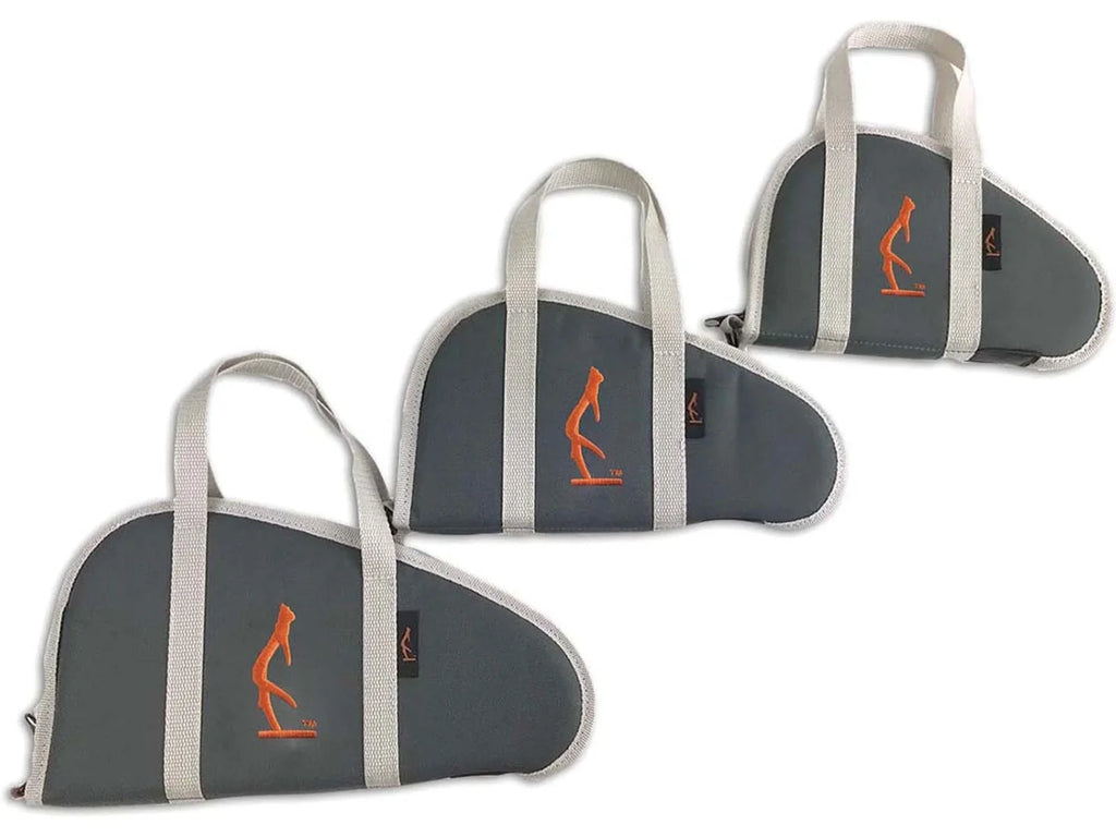 HALF RACK Wildcat Handgun Case, Dark Grey/Light Grey/Orange, Small