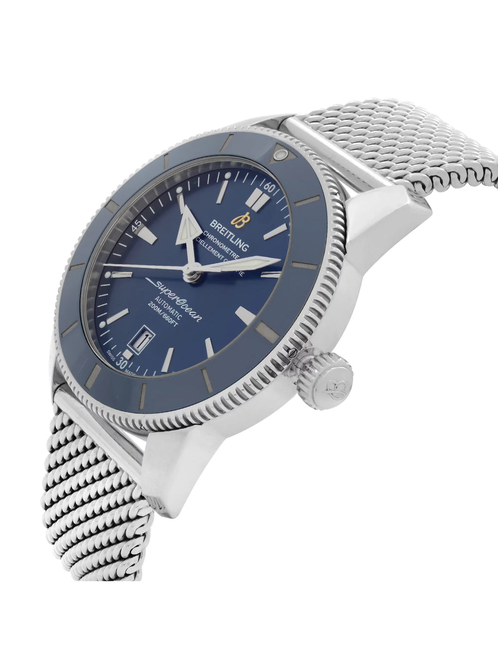 Breitling Super Heritage Steel Blue Dial Automatic Mens Watch AB2020161C1A1