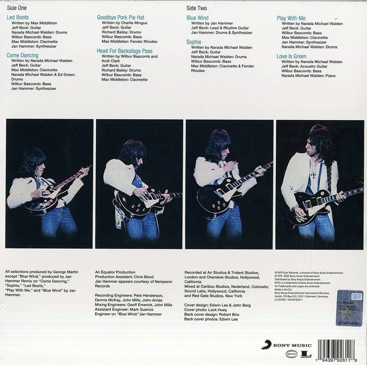 WIRED (LIMITED TRANSPARENT BLUE VINYL) - JEFF BECK