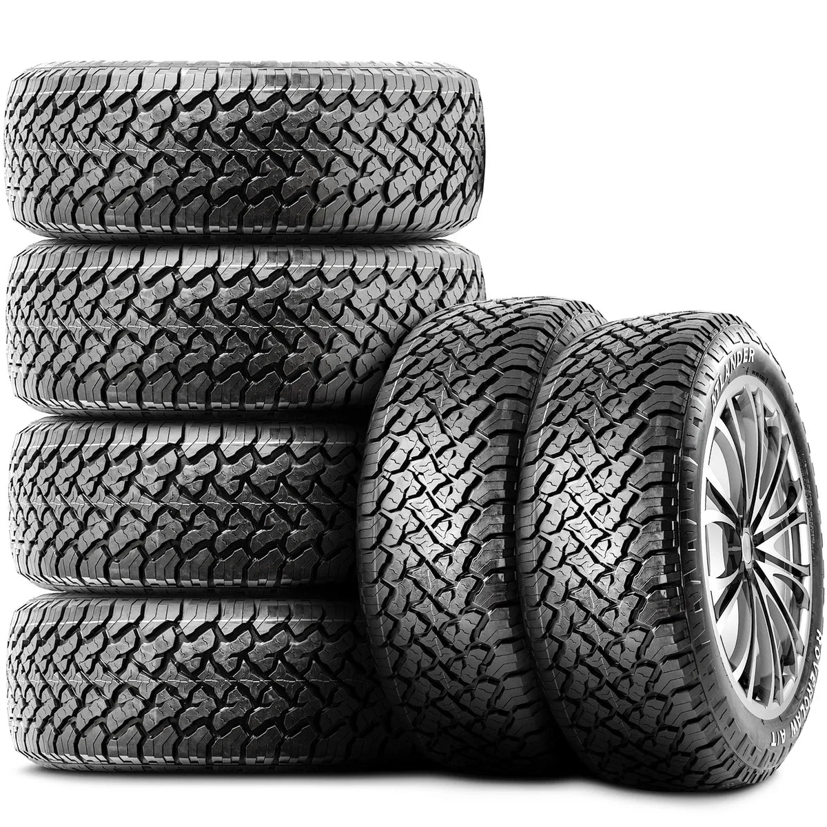 Atlander Roverclaw A/T LT 245/75R16 Load E 10 Ply AT All Terrain Tire Fits: 2015 Tacoma TRD Pro, 1995-2002 Chevrolet Tahoe LT