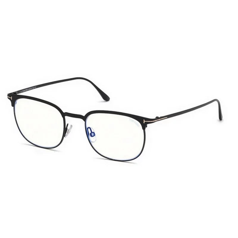 Eyeglasses Tom Ford FT 5549 -B 002 Matte Ebony Enamel, / Blue Block Lenses