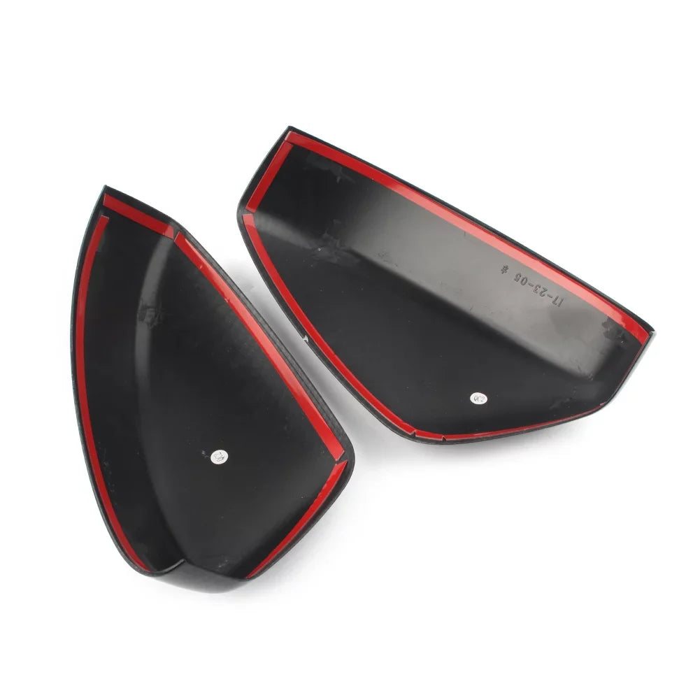 BFY Car Rearview Rear View Mirror Cover Trim For 2017 2018 2019 Mazda CX-5 ABS 2Pcs Carbon Fiber Styling