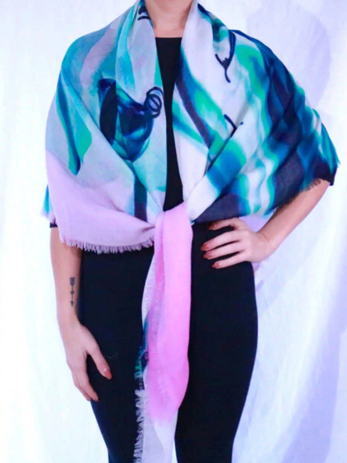 Amazon Orchids - Mass 100% Cashmere Scarf by James Paul Cheung