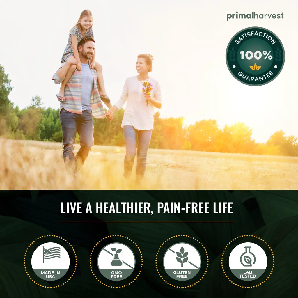 Primal Harvest Omega 3 Fish Oil Supplement, 60 Capsules