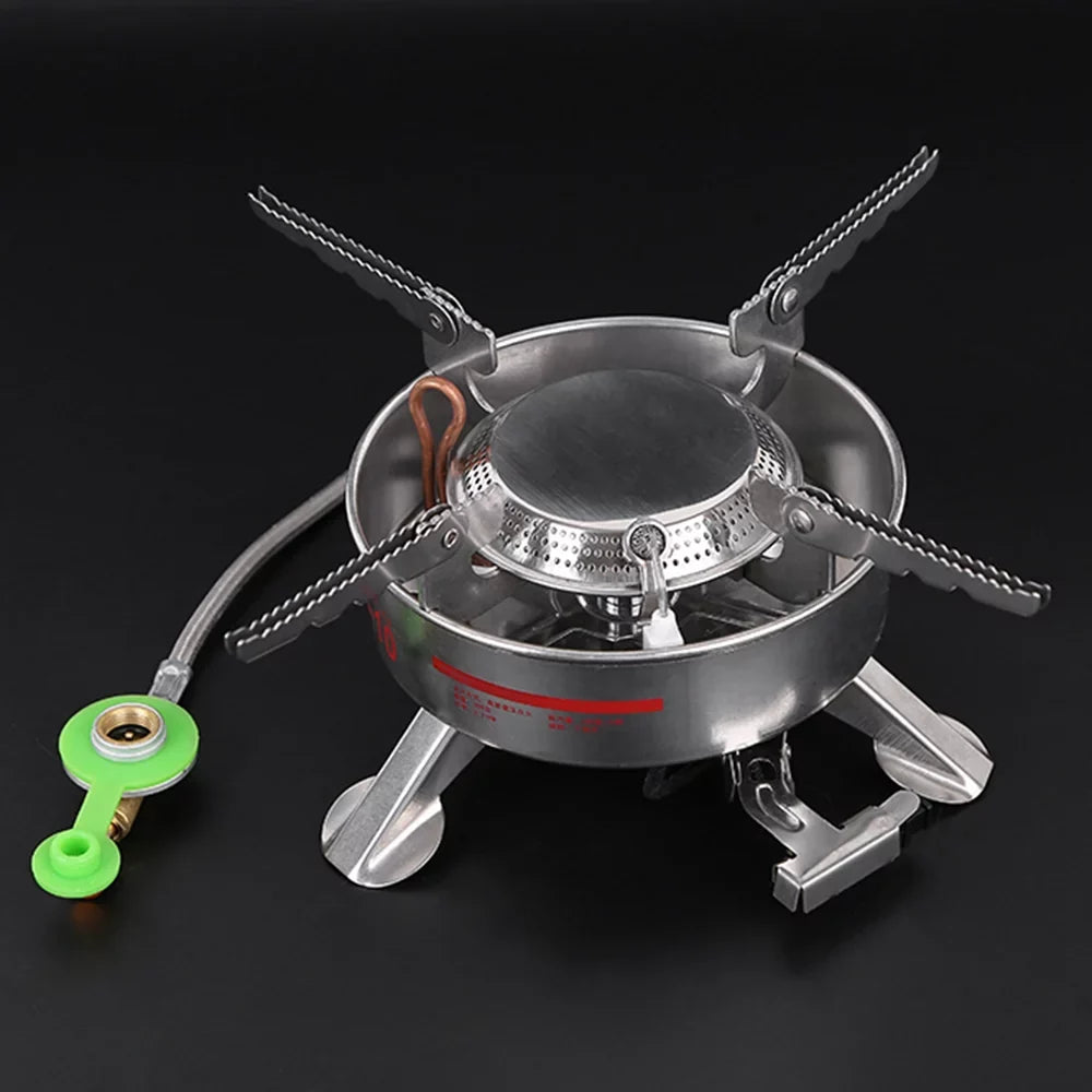 Meterk BRS-10 Outdoor Portable Camping Picnic Split-Type Stainless Steel Butane Gas Cooker Big Power Large Blaze