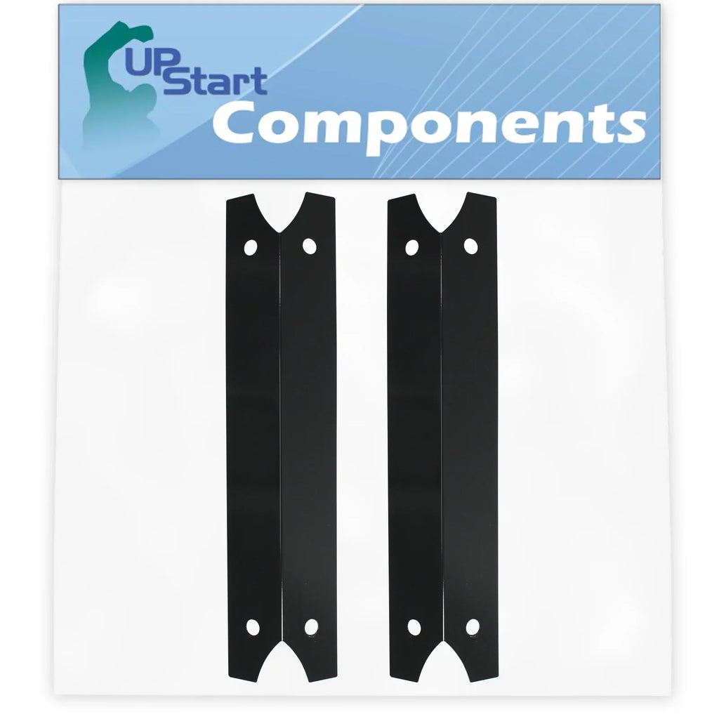 2-Pack BBQ Grill Heat Shield Plate Tent Replacement Parts for Charmglow 81024002 - Compatible Barbeque Porcelain Steel Flame Tamer, Flavorizer Bar, Vaporizer Bar, Burner Cover 17 3/4"