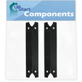 2-Pack BBQ Grill Heat Shield Plate Tent Replacement Parts for Charmglow 8106320B - Compatible Barbeque Porcelain Steel Flame Tamer, Flavorizer Bar, Vaporizer Bar, Burner Cover 17 3/4"