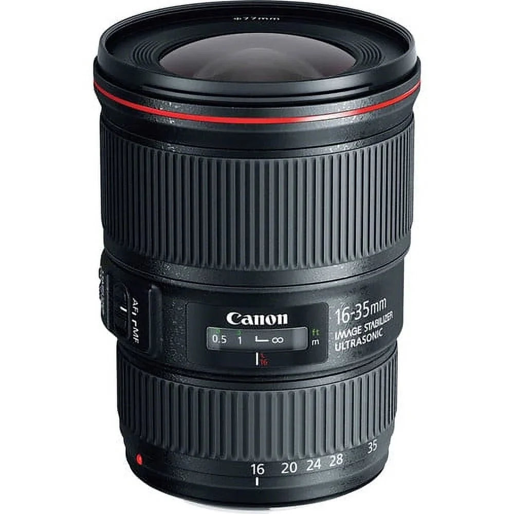 EF 16-35mm f/4L IS USM Lens - Pro Bundle Includes: Lens Pouch, Tulip Hood Lens, Filter Kit, Lens Cap Keeper and More