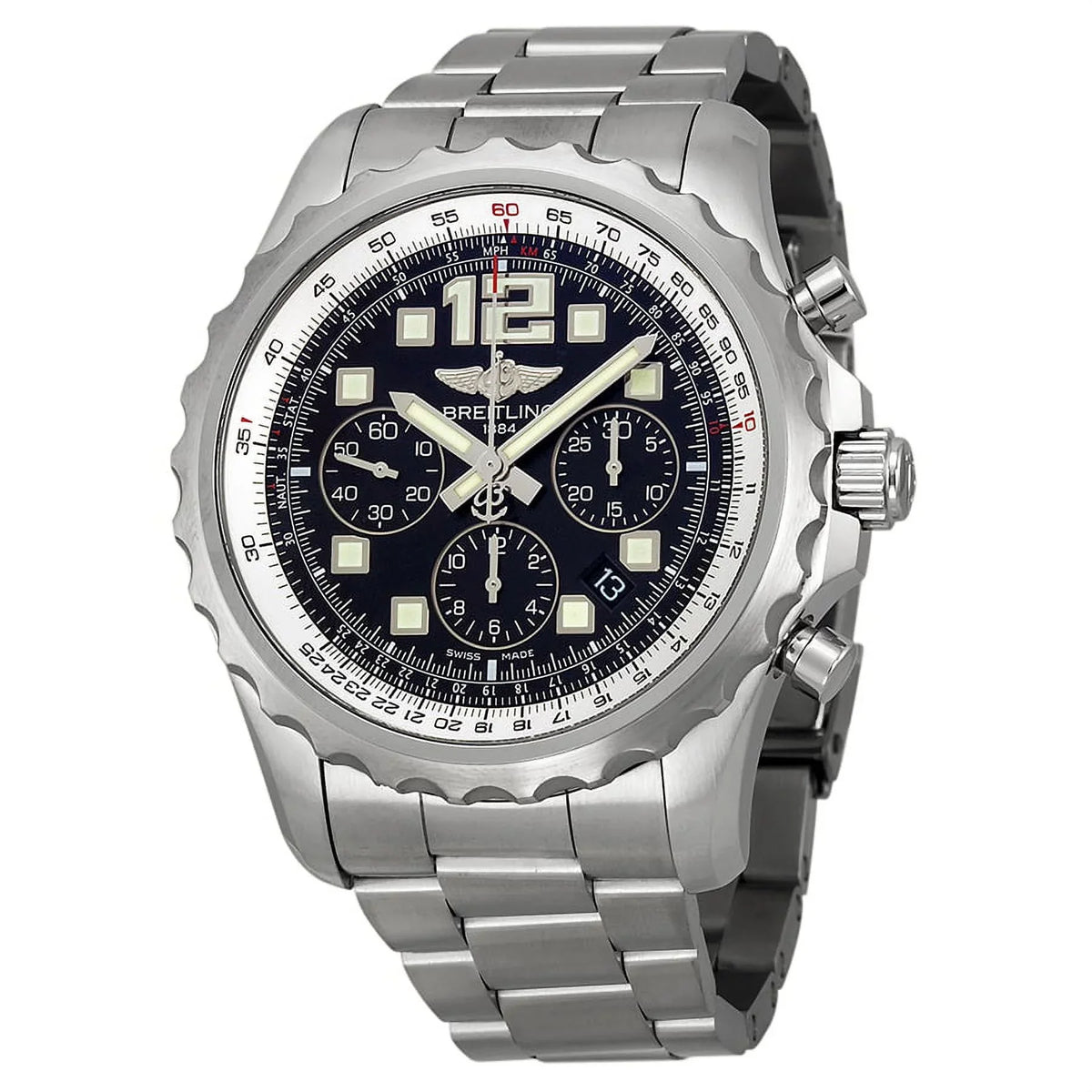Breitling Chronospace Automatic Ebony Dial Mens Watch A2336035-BA68SS