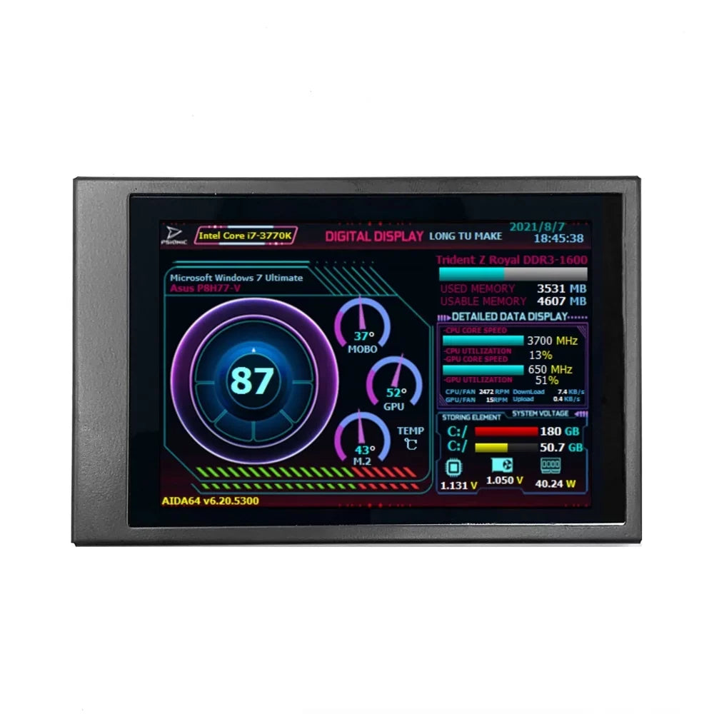 Andoer ,Ips Display 3.5 Inch Ips Raspberry Pi Computers ScreenDual Usb Raspberry Itx Pc Chassis Dual Type-c RaspberryScreen Computers And Itx Rotation Addition To Yabuy