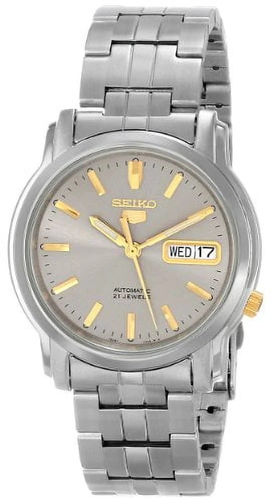 Men's SNKK67" 5" Grey Dial Stainless Steel Automatic Watch