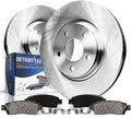 Detroit Axle - Front Brake Kit for 2009-2019 Corolla Matrix Pontiac Vibe, 2008-2014 Scion xD Replacement 2009 2010 2011 2012 2013 2014 Disc Brake Rotors Ceramic Brakes Pads