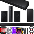 HW-A450 4.1ch Surround Sound Wireless Home Theater Bundle 2.1ch Dolby Audio Soundbar 2021 HW-A450/ZA + Swa-9100S 2ch Rear Speaker Kit + Subwoofer + Extended Coverage + 2 Deco Gear HDMI Cables