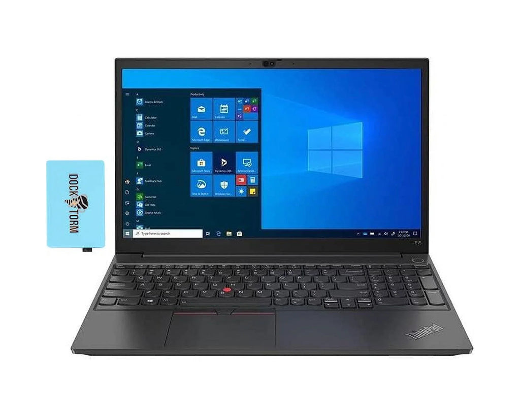 2021 ThinkPad E15 Gen 2 15.6" FHD Display Business Laptop ( i5-1235U 4-Core, 8GB RAM, 256GB SSD, Iris Xe, WiFi 6, BT 5.2, Integrated Webcam, Win10P) w/Hub