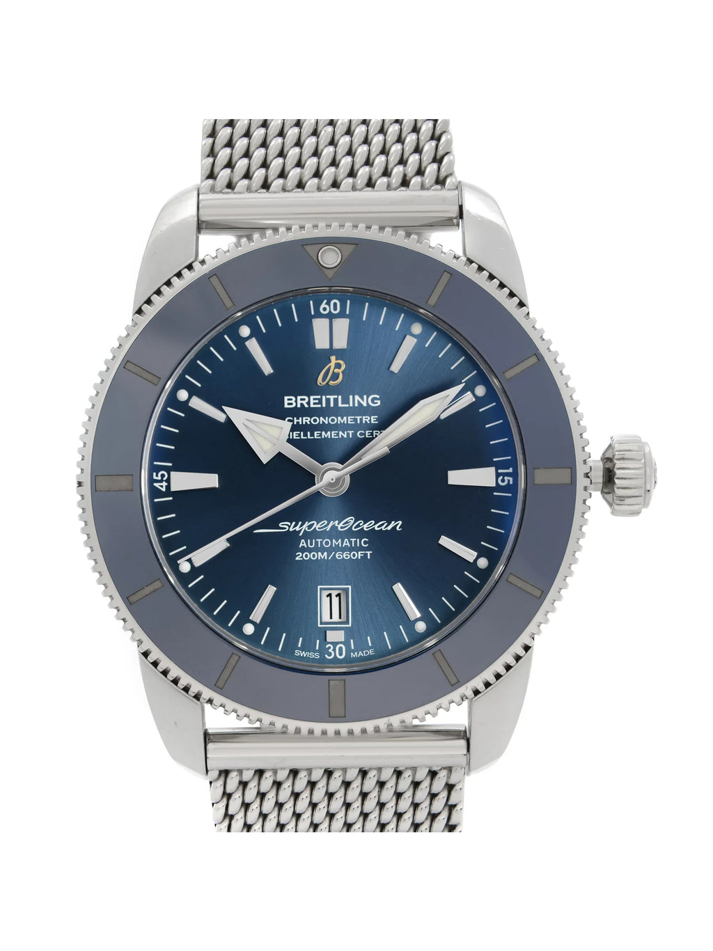 Breitling Super Heritage Steel Blue Dial Automatic Mens Watch AB2020161C1A1