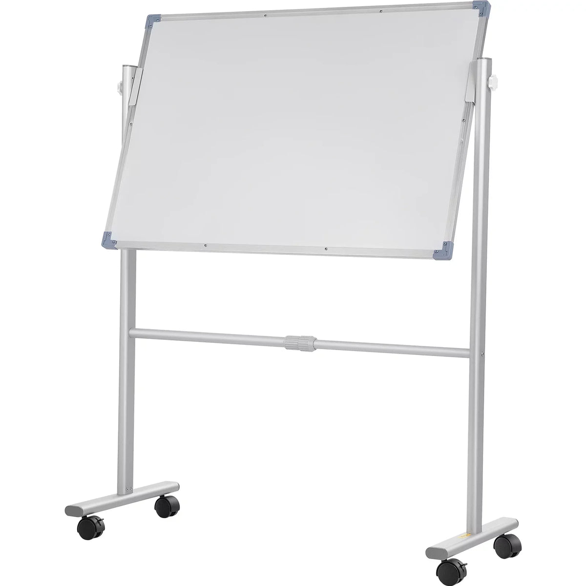 BENTISM Mobile Magnetic Whiteboard Dry Erase Board w/ Stand 36" x 24" Double Sided with Height Adjustable Aluminum Frame and 360 Reversible Rolling Lockable Swivel Wheels for Office School Home