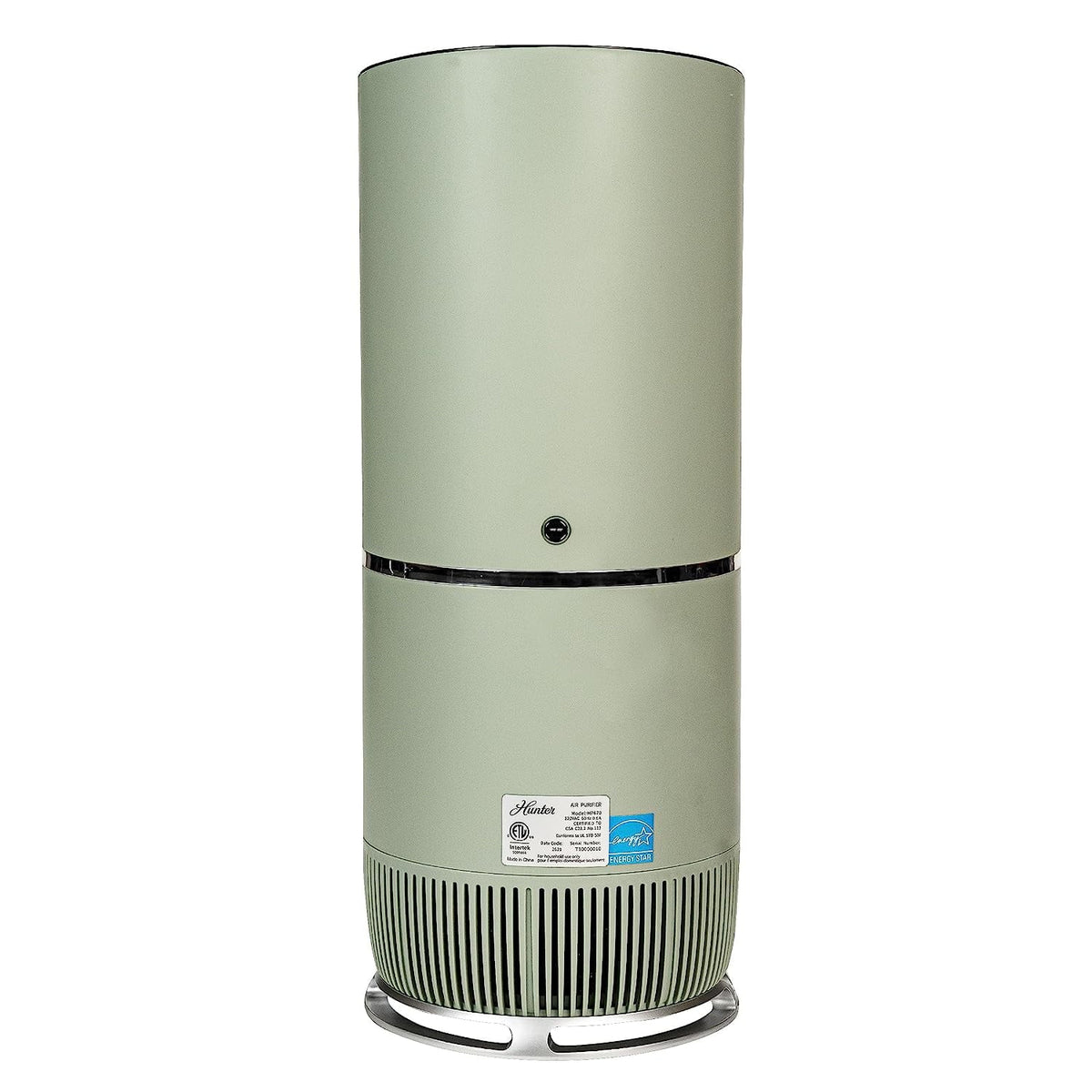 Open Box HUNTER True HEPA Air Purifier for Allergies Digital Tall Tower 670SG - SAGE