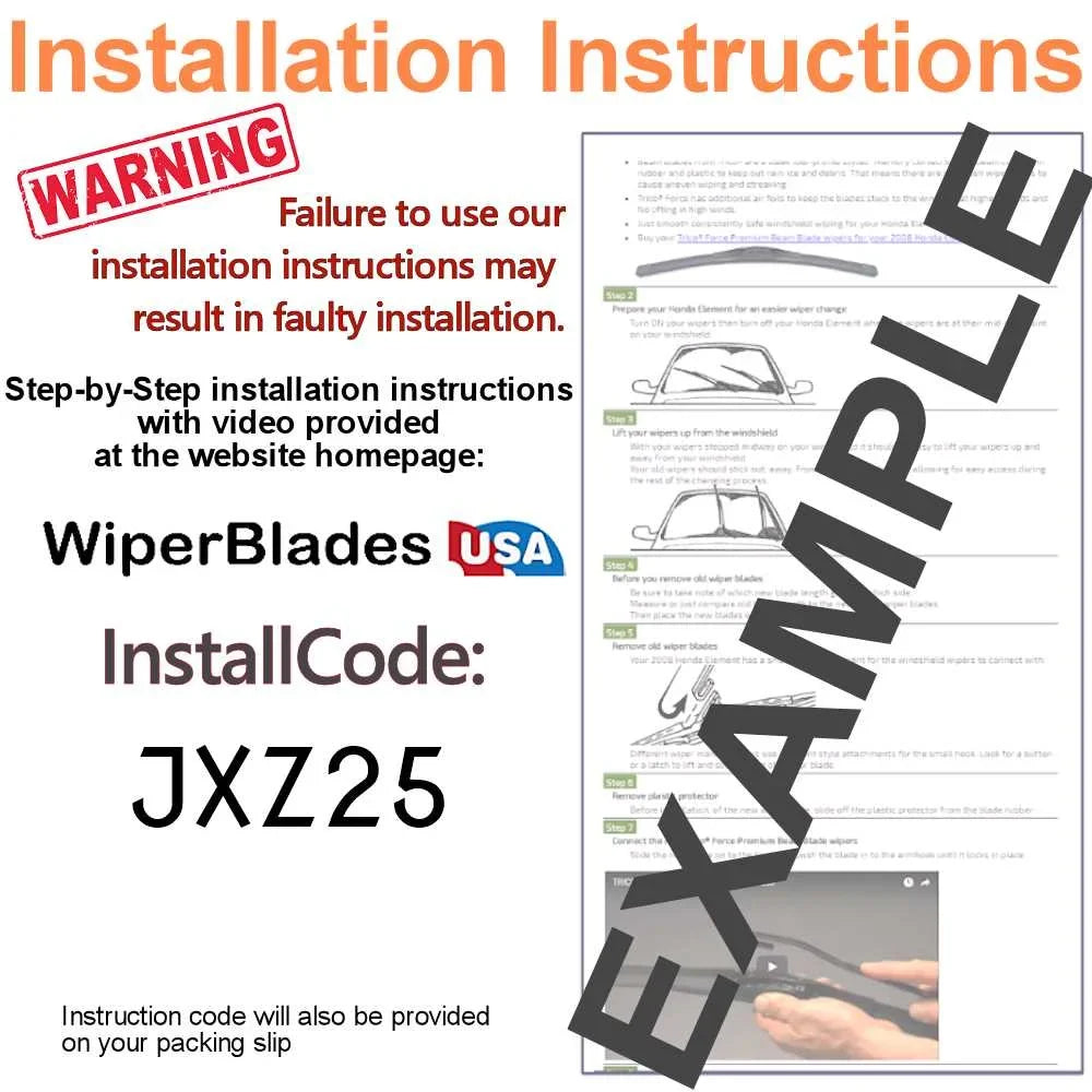 2019 Buick Enclave Performance Beam Wipers (Set of 3) w/Rear Wiper