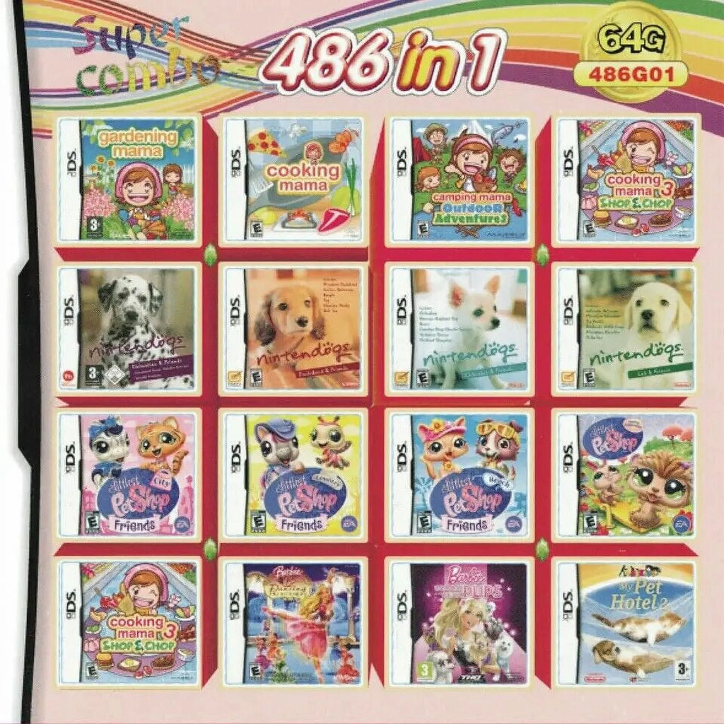 Nintendo DS Girl Games NDS NDSL NDSi 3DS 2DS Multibox Flash Cart-
