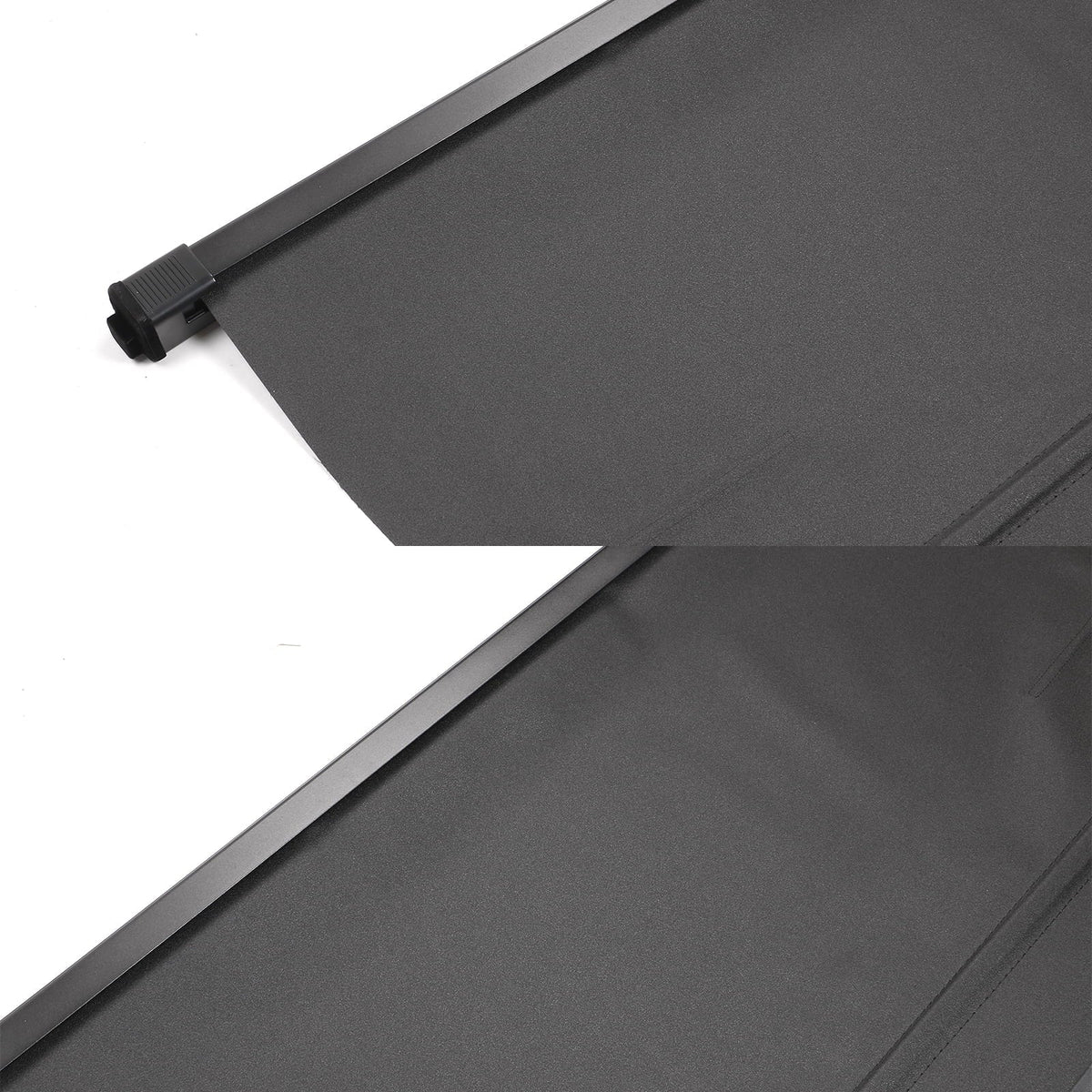 Ikon Motorsports Cargo Cover Compatible With 2021-2023 Nissan Rogue All Models Plastic & Aluminum Rod Dark Security Rear Trunk Cover Security Retractable Shield