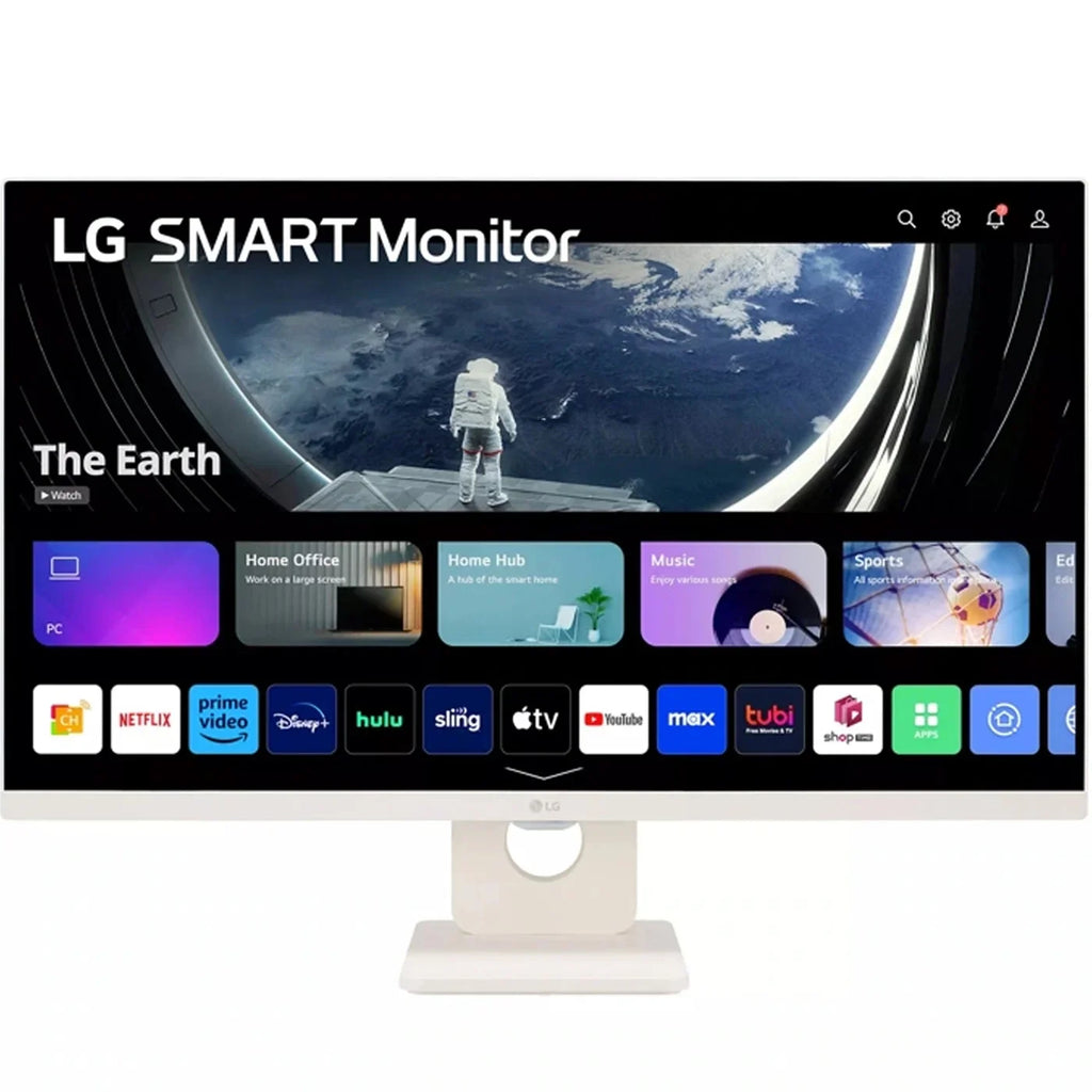 27SR50F 27-Inch Smart FHD IPS Monitor, webOS 23, HDR10, Airplay 2, Screen Share, Bluetooth, 5Wx2 Stereo Speaker, Tilt Stand (HDMI, USB Type-A), 2023 - (Open Box)