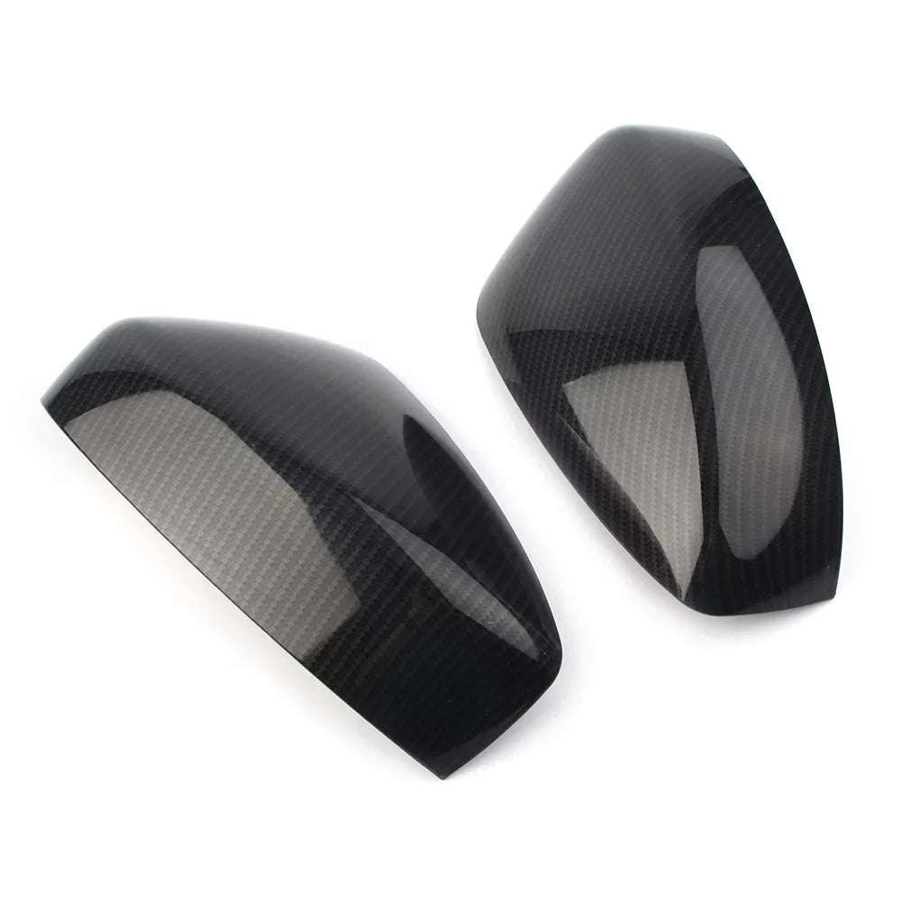 BFY Car Rearview Rear View Mirror Cover Trim For 2017 2018 2019 Mazda CX-5 ABS 2Pcs Carbon Fiber Styling