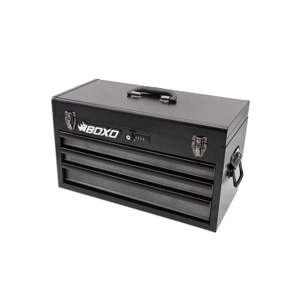 BOXO USA Heavy Duty 103 Piece MotoBox Tool Box - Ebony