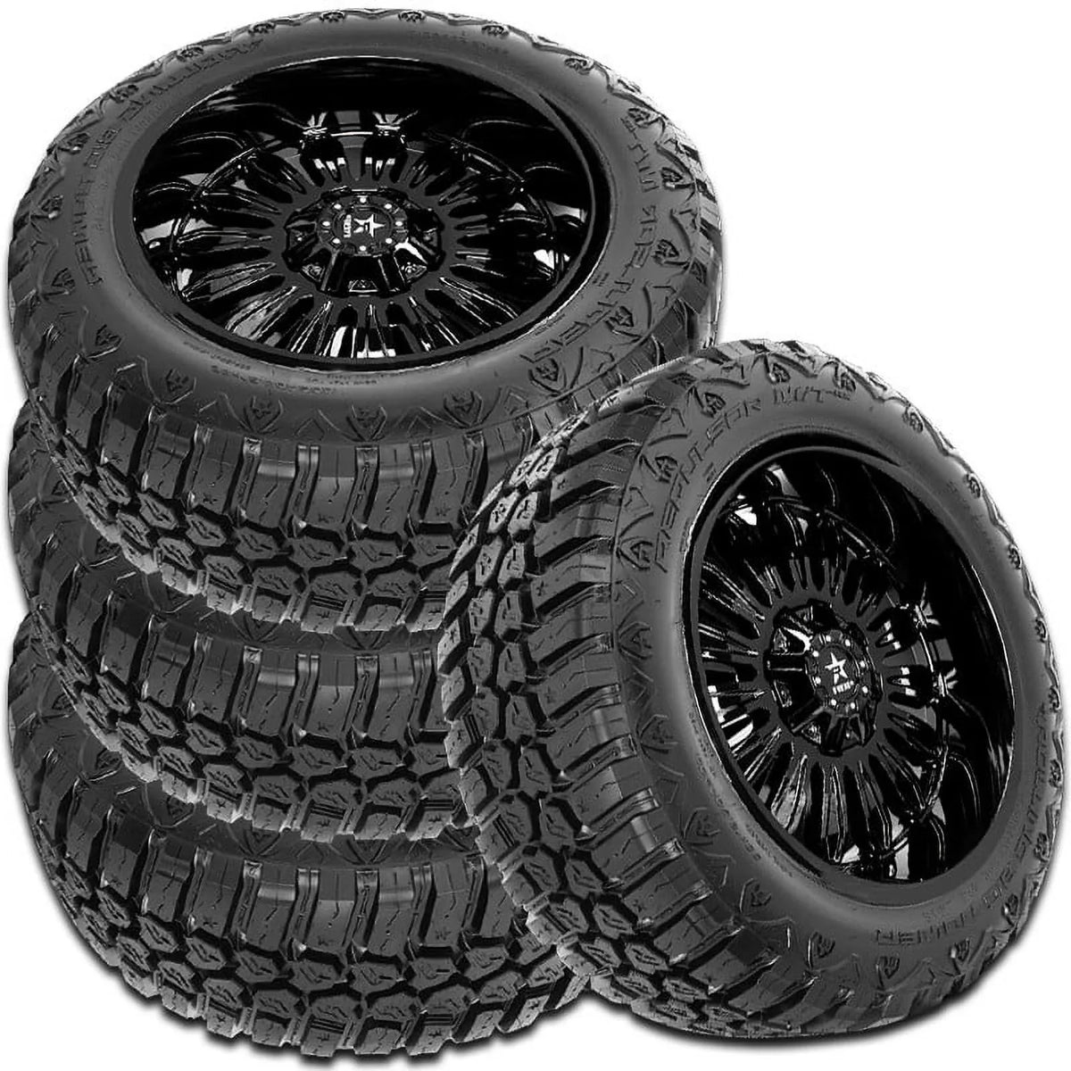 4 RBP Repulsor M/T RX 33/12.5R18 118Q 10 PLY/E Mud Tires, Truck/SUV, Off Road RBPST18125010 / 33/12.5/18 / 3312.518